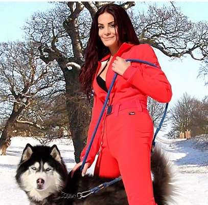 Dominique Hourani Poses on the Snow